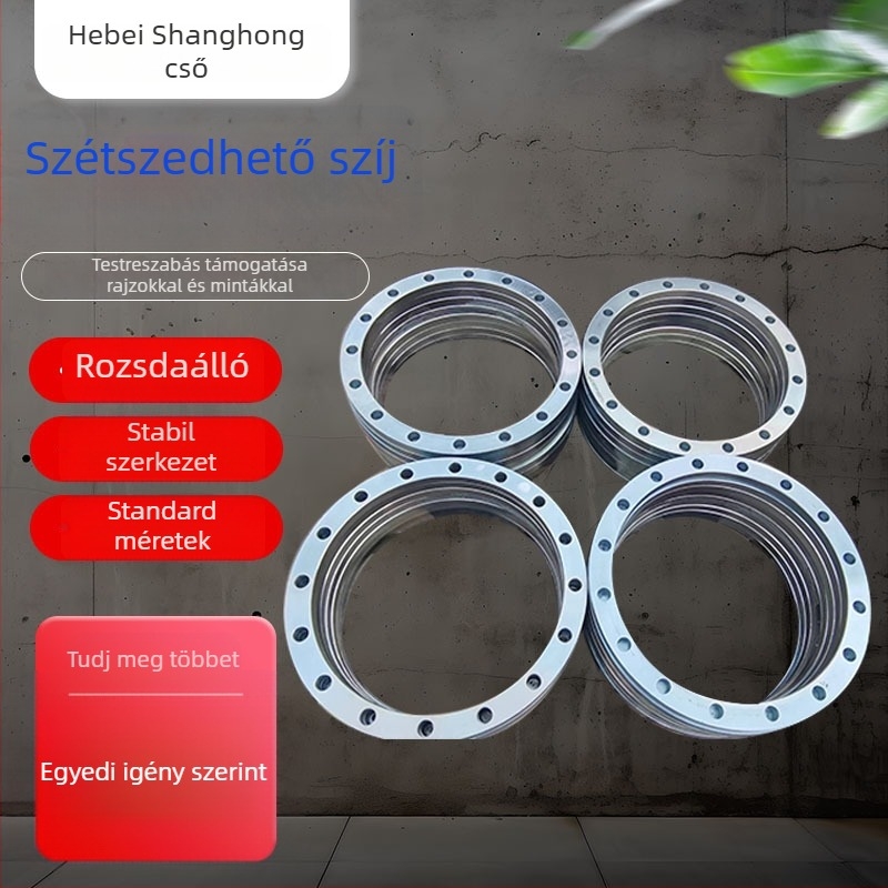 Szénacél flange – axiális típus, hegesztett csatlakozás, nemzeti szabvány, korrózióállóság és nagy nyomás elleni ellenállás