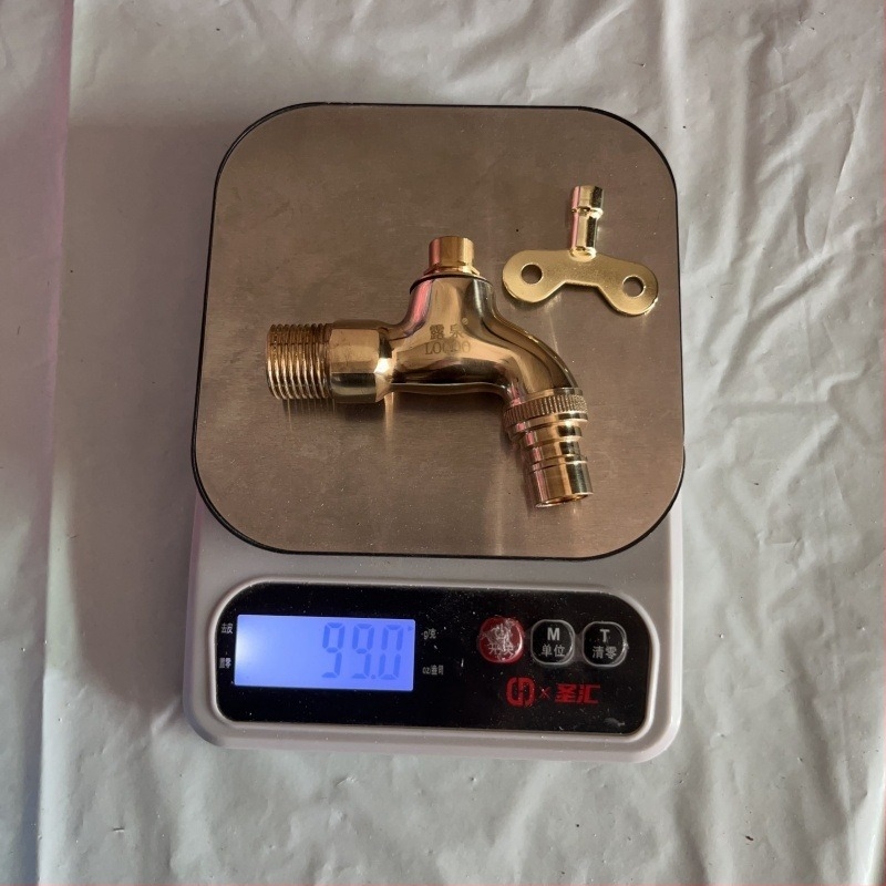 Falra szerelt mosógép csap, réz anyagú, indukciós nyitás, kerámia korongos szelep, egységsejt konstrukció, elektroplazált felület, Luquan Bathroom