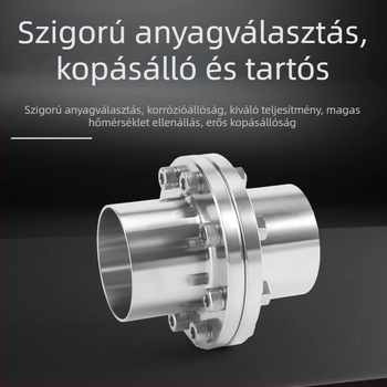 Rozsdamentes acél forrasztott flange, 316L/304, steril, hosszú axiális típus