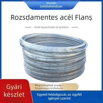 SJ-07 flan tömítés, galvanizált vagy rozsdamentes acélból, hegesztett csatlakozás, magas összenyomási szilárdság, osztály A