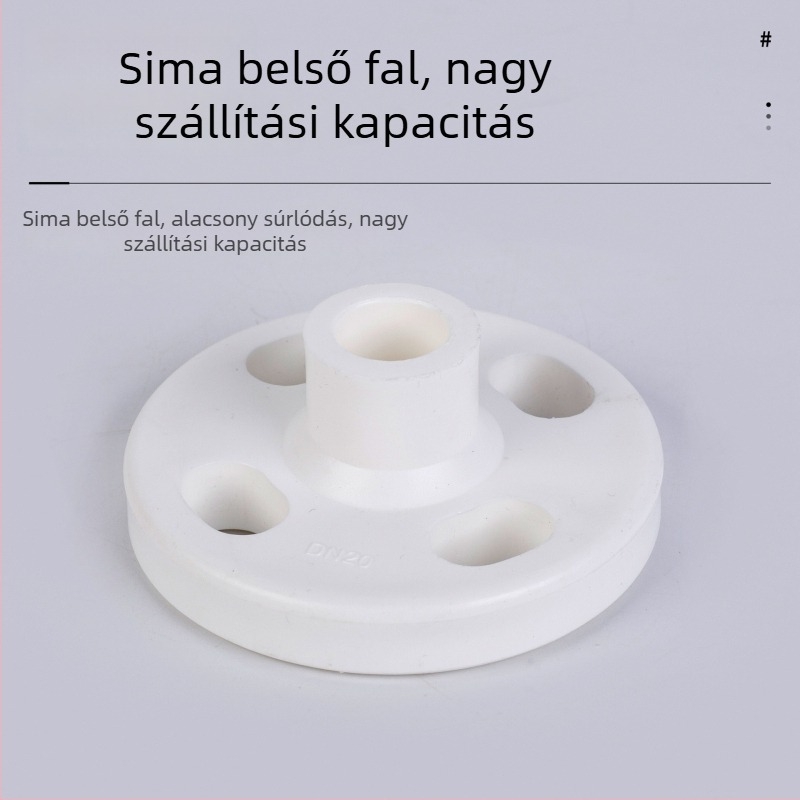 PPR melegöntéses vízvezeték-szerelvények: csatlakozó, flán szelep, 25–110, osztott flánk