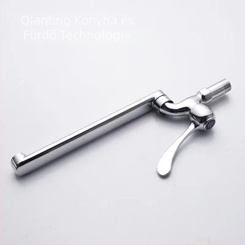 Konyhai mosogató csap lengő funkcióval, falba épített, DN15 4-pontos csatlakozás, rézből készült szeleptest