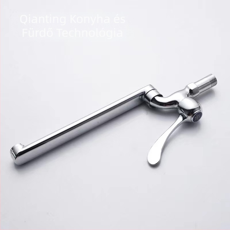 Konyhai mosogató csap lengő funkcióval, falba épített, DN15 4-pontos csatlakozás, rézből készült szeleptest