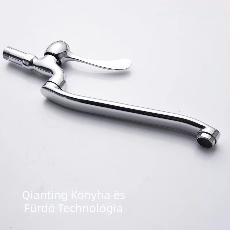 Konyhai mosogató csap lengő funkcióval, falba épített, DN15 4-pontos csatlakozás, rézből készült szeleptest