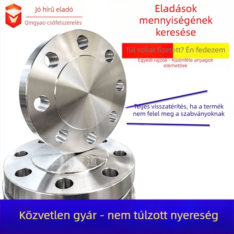 Axiális szénacél zárólemez, hegesztett csatlakozás, nagy nyomás elleni ellenállás, nemzeti szabvány