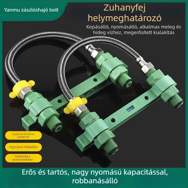 PPR zuhanycsap tartója kettős keverőegységgel, furatjelölő és nyomáspróba tartozékok