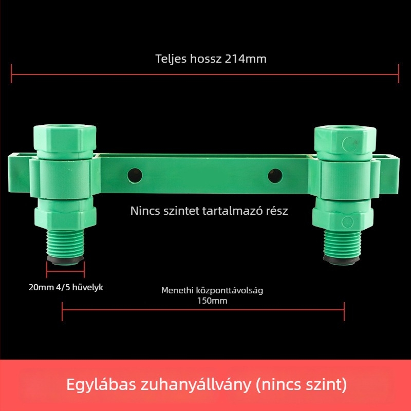PPR zuhanycsap tartója kettős keverőegységgel, furatjelölő és nyomáspróba tartozékok