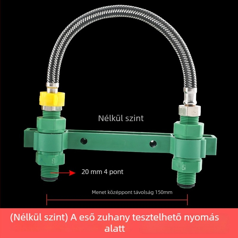 PPR zuhanycsap tartója kettős keverőegységgel, furatjelölő és nyomáspróba tartozékok
