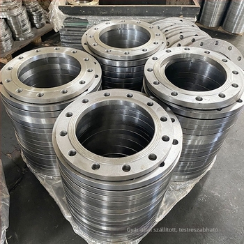 Szénacélból készült butt-weld flange, horizontális típus, magas minőségű, korrózióálló és ellenálló a magas nyomásnak.