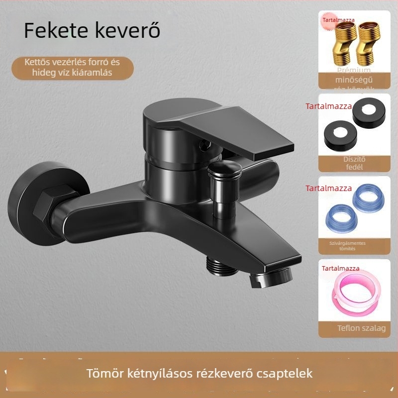 Beépített háromrészes keverő zuhanycsaptelep kerámiás szeleppel, test cinkötvözet, bemeneti csatlakozás 20 mm, modell LJ5478