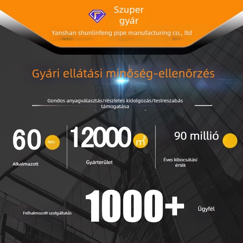 Rozsdamentes acél 304/316L nyakú hegesztett flanš, nagy nyomású, síkhegesztésű, DN20–DN2000