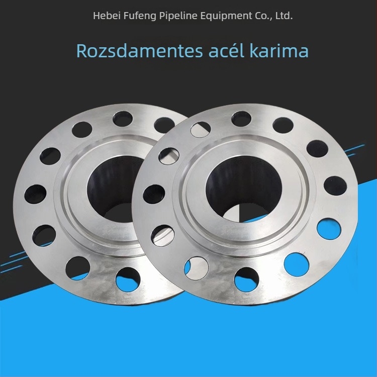 Nyakszéllel készült butt-welding flanš, 316 rozsdamentes acélból, kovácsolt hegesztett flanš, nagy nyomású, axiális típus, modell FD261, Ø20–1000 mm