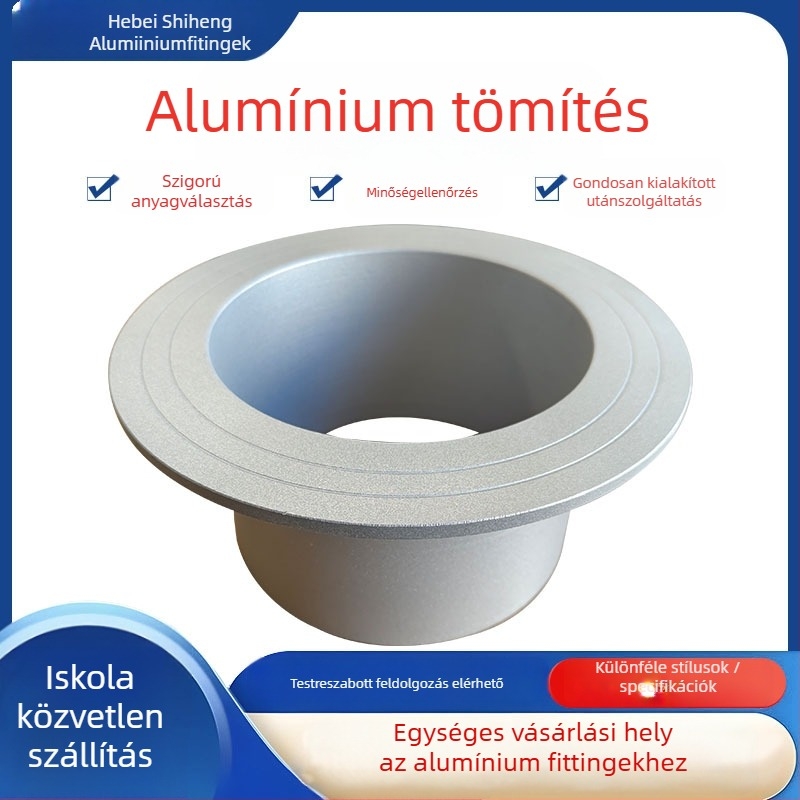 Alumínium ötvözet flánc, vízszintes típus, hegesztett csatlakozás, modell DN15–DN4000, testreszabott átmérő