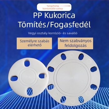 FRPP műanyag blind lemez – PN10, kereszttípus, hegesztett csatlakozás