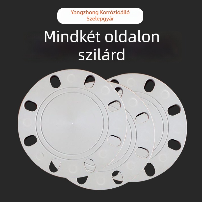 FRPP műanyag blind lemez – PN10, kereszttípus, hegesztett csatlakozás