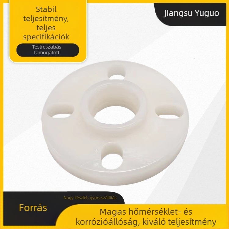 FRPP horizontális perem csatlakozással, Ø20 mm, korrózió- és magas nyomásállóság, modell 001