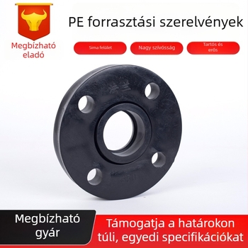 PE teljesen műanyag flánksa készlet, dugós csatlakozású, injekcióval öntött flange vízvezetékekhez