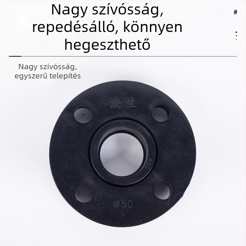PE teljesen műanyag flánksa készlet, dugós csatlakozású, injekcióval öntött flange vízvezetékekhez