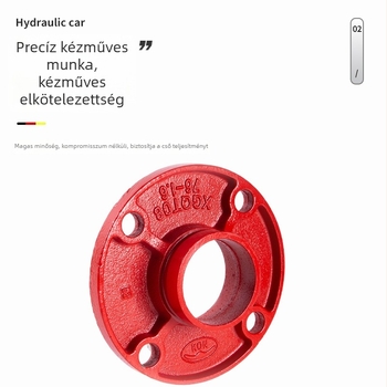 Axiális típusú idom kampós csatlakozással, nagy nyomásállóság, modell: Flange, tömítés