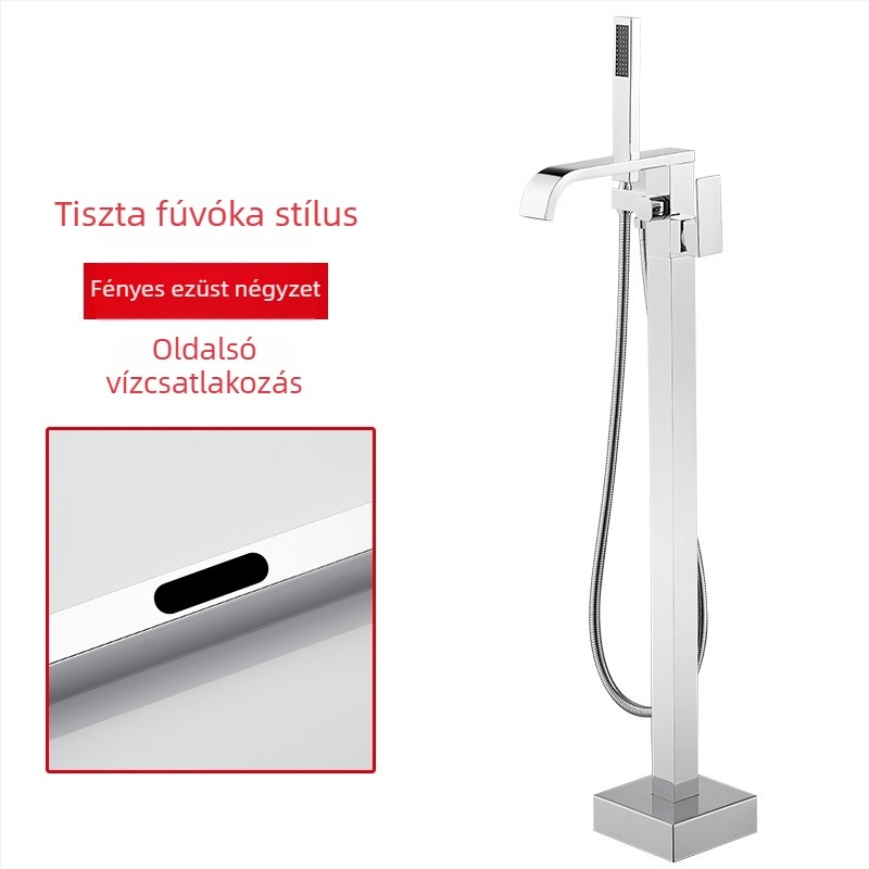Padlóra álló kádcsaptelep, teljesen réz, modell 1509, névleges nyomás 15, működési hőmérséklet 38°C, bemenet/kimenet 1/2 hüvelyk