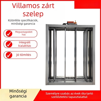 Elektromos légmentes szelep nagy légáramlattal, kézi légmentes szelep, kétirányú légmennyiség-szabályozó szelep ipari szellőztetéshez