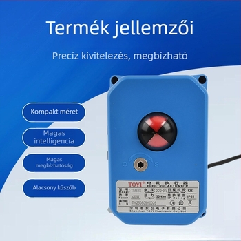 Elektromos rozsdamentes acél gömbcsap DN32, 30 Nm nyomaték, DC9-36V, három vezeték, kétirányú vezérlés visszacsatoló jellel