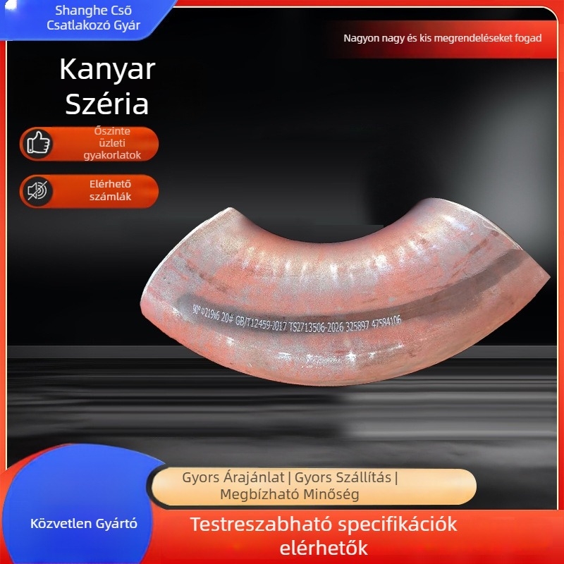 Szénacél könyökcső, márka Business cooperation, tömítés a csatlakozáshoz