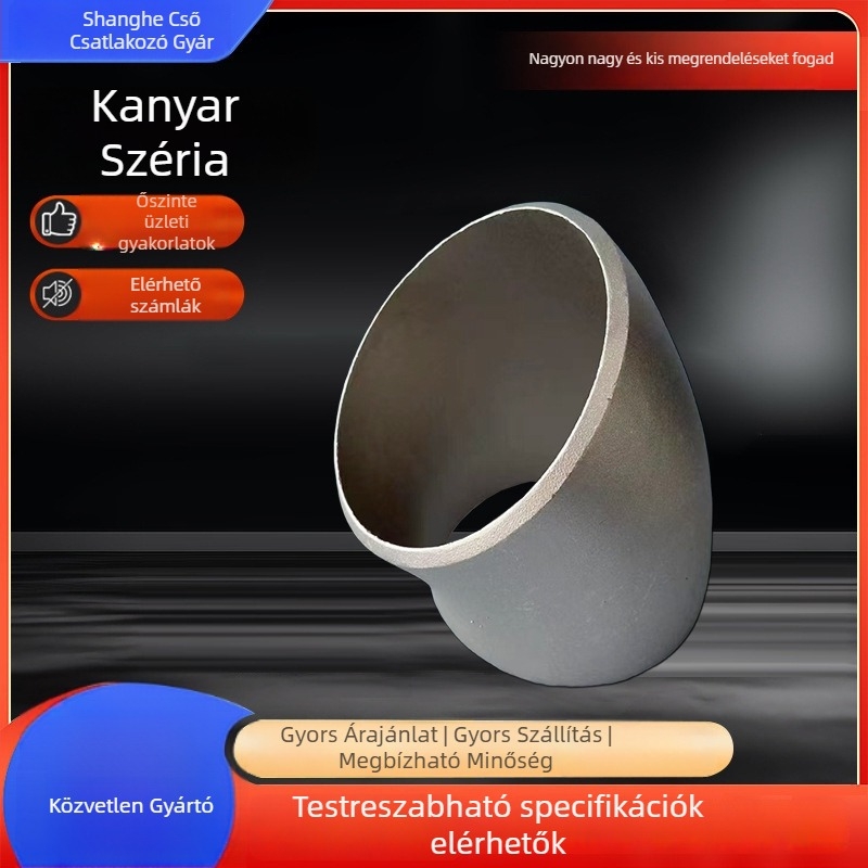 Szénacél könyökcső, márka Business cooperation, tömítés a csatlakozáshoz