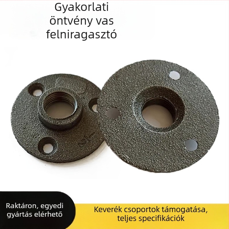 Háromlyukas karima lemez, axiális típus, csavaros csatlakozás, Malsteel anyag, korrózióállóság és magas nyomás elleni ellenállás