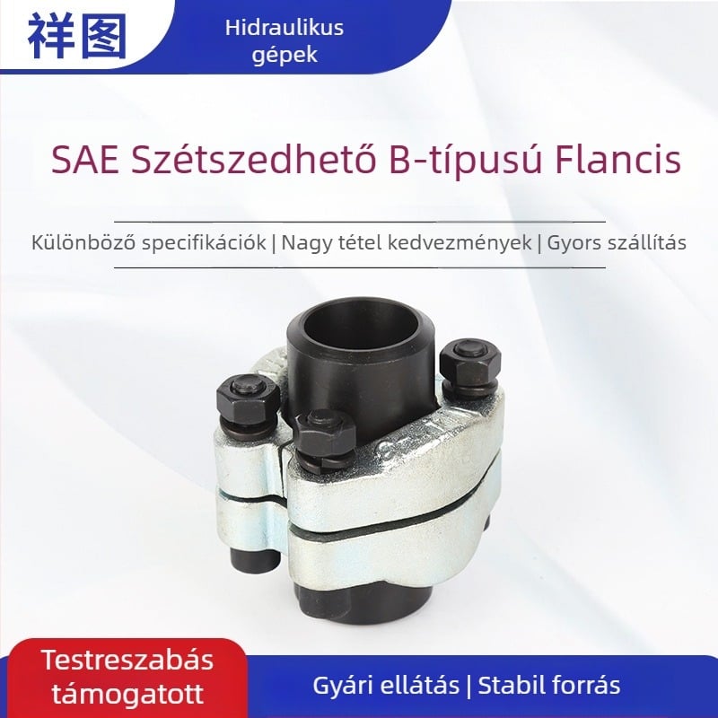 Tengelyes típusú hidraulikus flanx tömítés tengeri csővezetékekhez; anyagok: széntürel vagy rozsdamentes acél; kapcsolódás hegesztéssel; DN15–DN125; JB/ZQ4187-1997