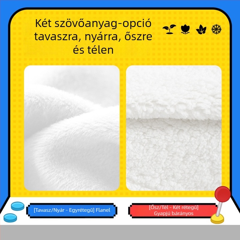 Flanel pléd, rajzfilm-stílusú Pixel Star Dew Valley téma, egész éves használatra, sál-stílus