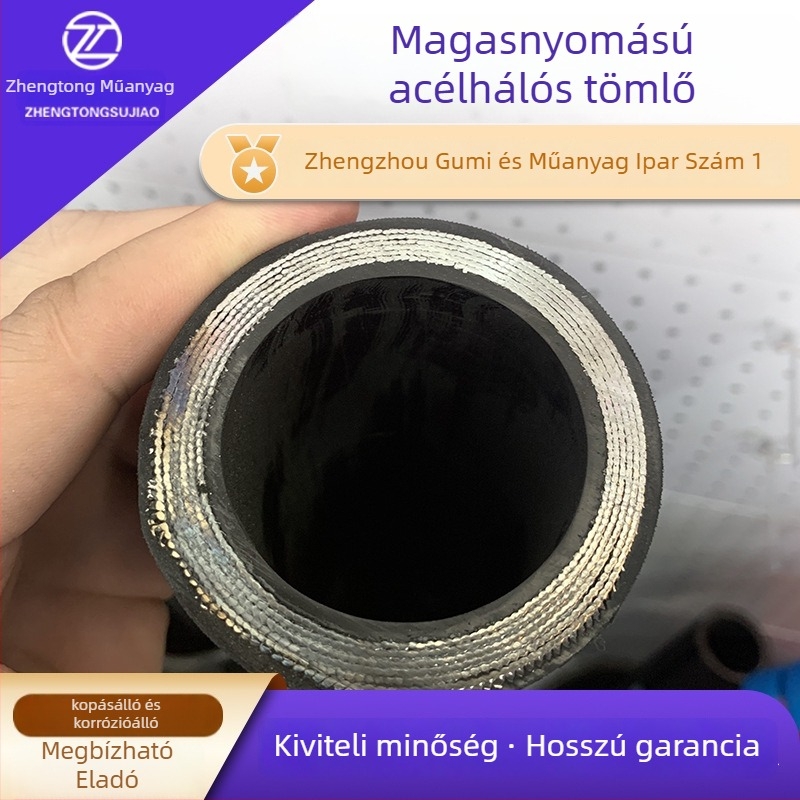 Magasnyomású acélszálas tömlő nitrilgumi, gáz- és folyadékkoszorú nyomáson történő szállítására, Henglixin márka