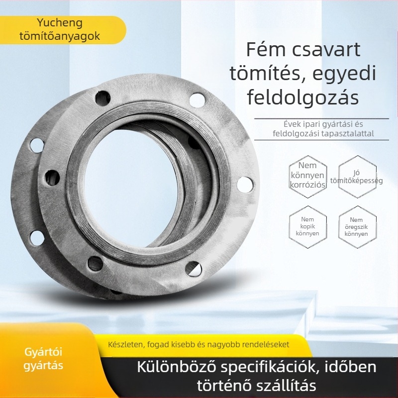 304 rozsdamentes acél tömítés flanxhoz – tengelytömítés, hőmérsékletállóság és nyomásállóság