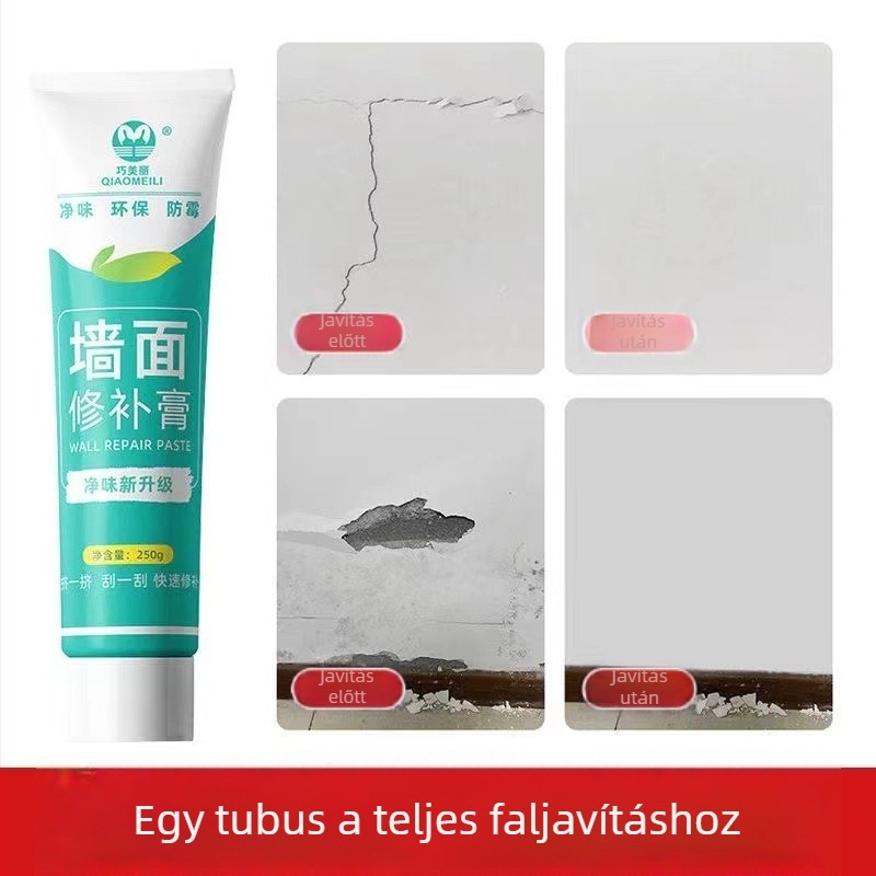 Szagtalan faljavító paszta, fehér, beltéri vízálló javító paszta