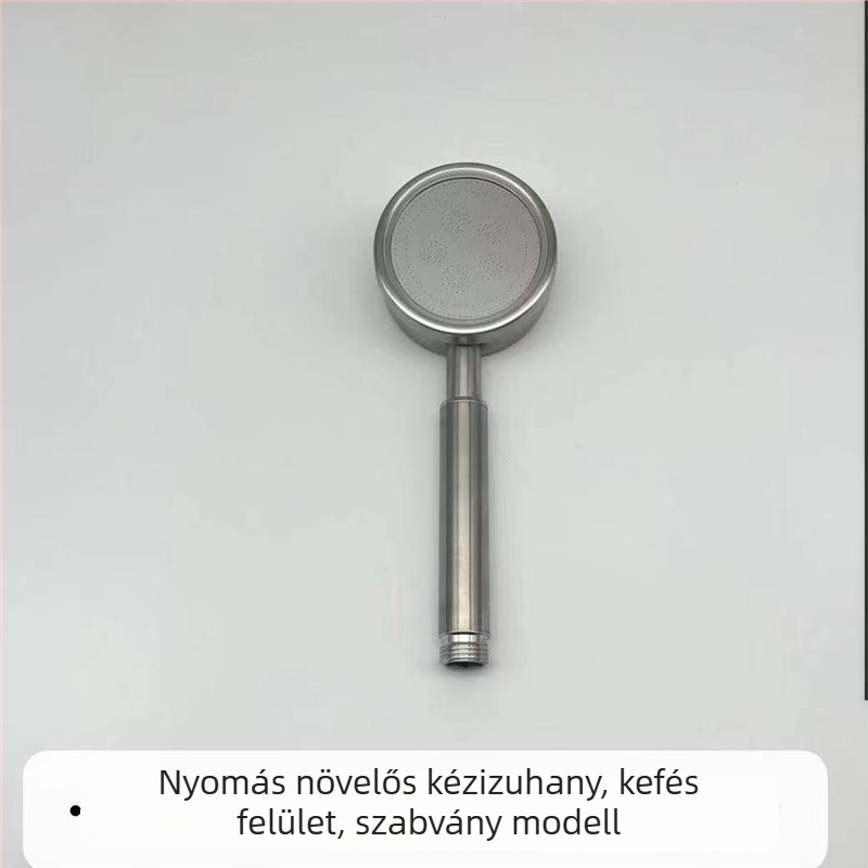 Hordozható zuhanyfej 304 rozsdamentes acélból, kör alakú esőzuhany, modell 001, modern minimalista stílus