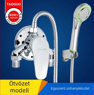 Nyílt zuhany-keverő készlet TG-MING, részben réz, CE tanúsítvány, egyetlen csatlakozás
