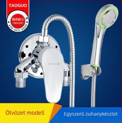 Nyílt zuhany-keverő készlet TG-MING, részben réz, CE tanúsítvány, egyetlen csatlakozás
