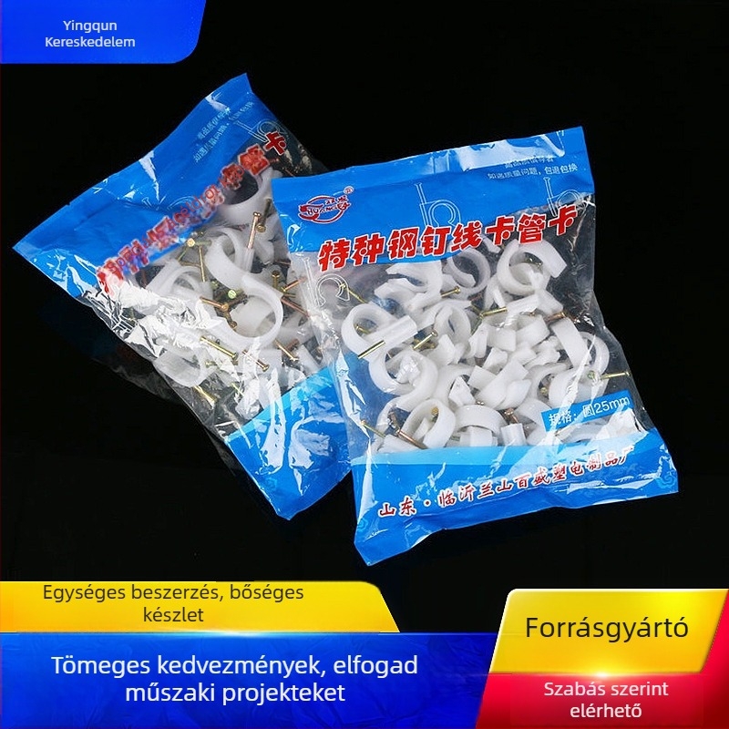 Műanyag vízcső rögzítő klip (Modell: 16/20/25/32 mm; Átmérő: 12 mm; Fal vastagság: 200; Osztály: Különleges)