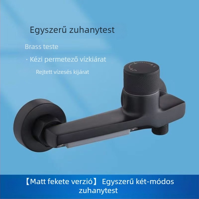 Háromjáratú beépített réz keverőcsap a fürdőhöz kerámiabetéttel és elektroplakált felülettel, 0–100 °C
