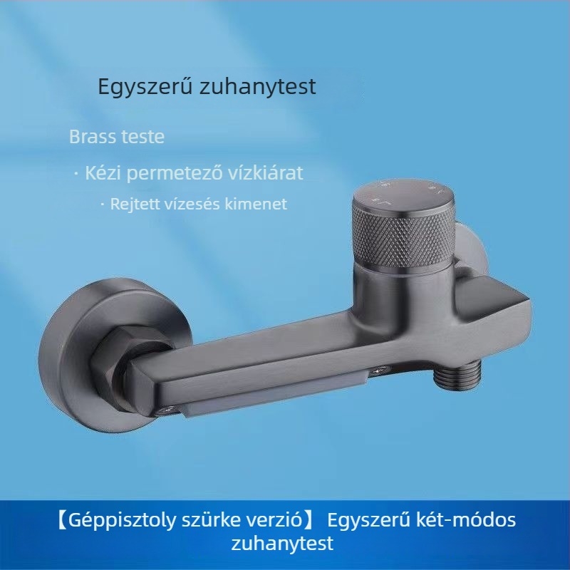 Háromjáratú beépített réz keverőcsap a fürdőhöz kerámiabetéttel és elektroplakált felülettel, 0–100 °C
