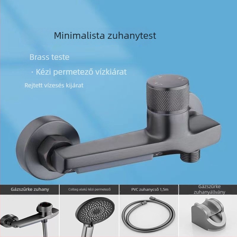 Háromjáratú beépített réz keverőcsap a fürdőhöz kerámiabetéttel és elektroplakált felülettel, 0–100 °C