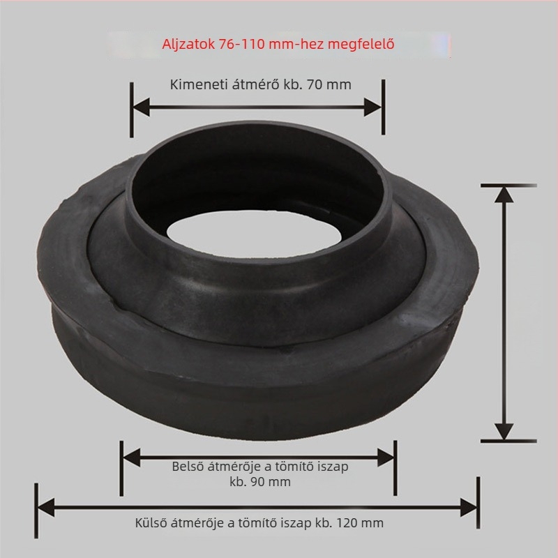 WC-flánc tömítőgyűrű, gumi, ülő flanx, tömítés, modern egyszerű stílus, testreszabás