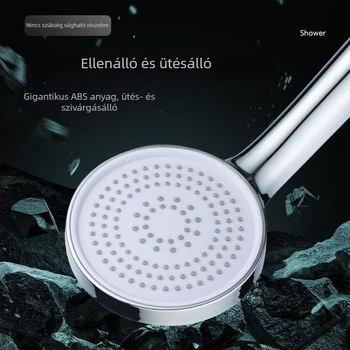 Otthoni használatra tervezett zuhanyfej készlet, falra szerelhető, műanyagból, funkciók: permet, eső és növelt nyomás – modell 235424