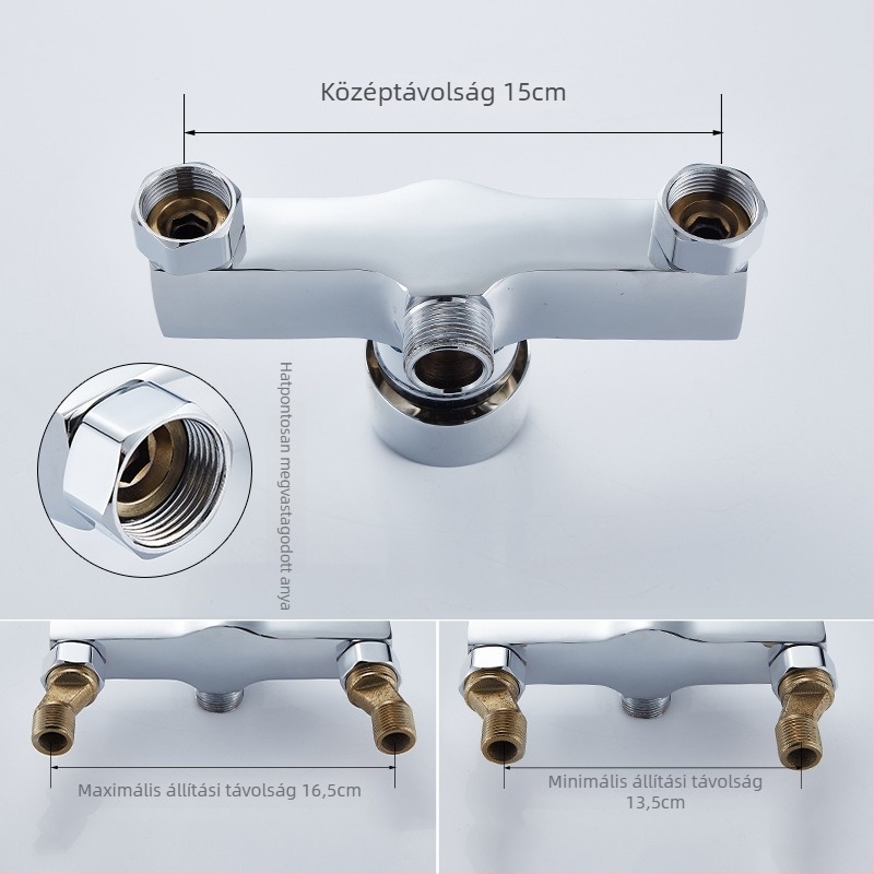Falba beépített konyhai mosogatócsap Morning Dew, réz, többsfunkciós forgó keverő kerámiás szeleppel, 0–90°C