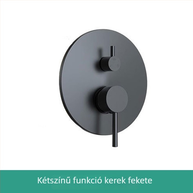 Rejtett falba épített zuhanykészlet, négyszögletes forma, modell jsd077, réz anyag, esőfunkció