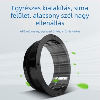 PVC flan perem csatlakozó a szellőzőcsövekhez, csavaros kapcsolattal, nagy nyomásállóság, modell 110/160