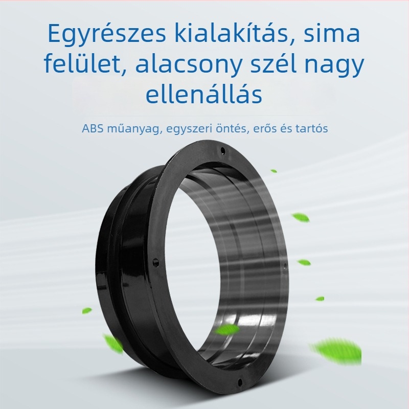 PVC flan perem csatlakozó a szellőzőcsövekhez, csavaros kapcsolattal, nagy nyomásállóság, modell 110/160