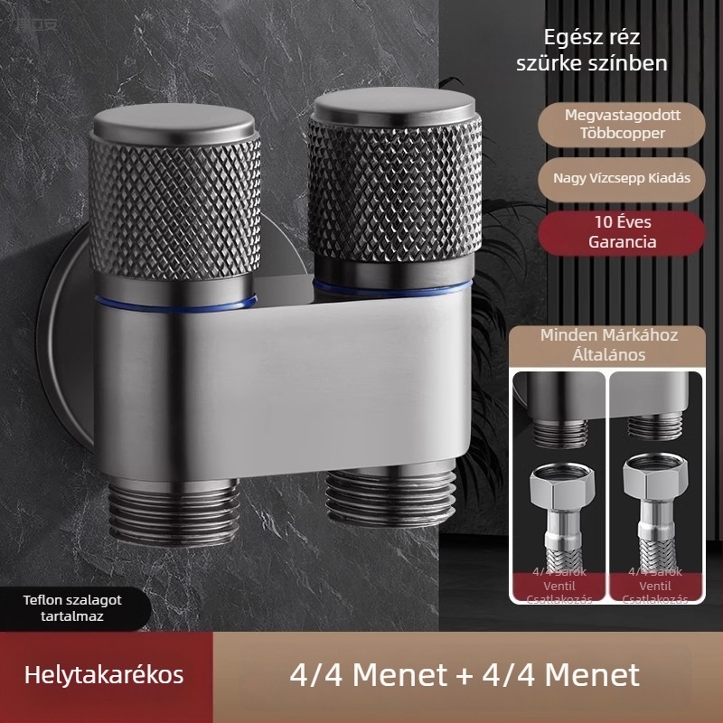 Mosógép csaptelep automatikus zárószeleppel, kettős karos kivitel, falba süllyeszthető szerelés MM-021