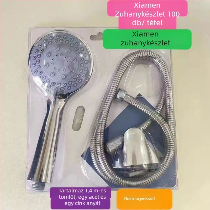 Rozsdamentes acél zuhany keverő nyílt szereléshez, kerámia korongos szelep, 0-100°C, 1.6 MPa, menetes csatlakozás