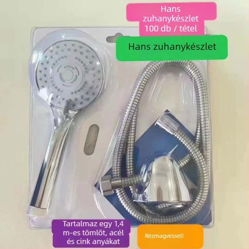 Rozsdamentes acél zuhany keverő nyílt szereléshez, kerámia korongos szelep, 0-100°C, 1.6 MPa, menetes csatlakozás